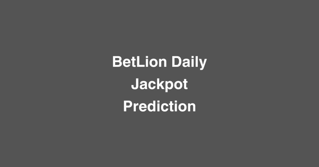 BetLion Daily Jackpot